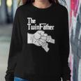 The Twinfather Father Of Twins Fist Bump Sweatshirt Gifts for Her