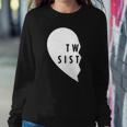 Twin Sisters Heart Half Matching Set 1 Of 2 Gift Sweatshirt Gifts for Her