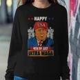 Ultra Maga Trump Happy 4Th Of July American Flag Sweatshirt Gifts for Her