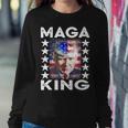 Ultra Mega King Trump Vintage American Us Flag Anti Biden Sweatshirt Gifts for Her