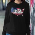 Usa American Flag United States Of America 4Th Of July Sweatshirt Gifts for Her