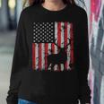 Usa Flag Day Deer Hunting 4Th July Patriotic Gift Sweatshirt Gifts for Her