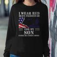 Veteran Red Fridays For Veteran Military Son Remember Everyone Deployed 98 Navy Soldier Army Military Sweatshirt Gifts for Her