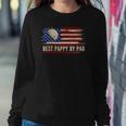 Vintage Best Pappy By Par American Flag Golf Golfer Gift Sweatshirt Gifts for Her