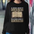 Vintage Censorship Book Reading Nerd I Read Banned Books Sweatshirt Gifts for Her