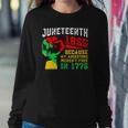 Vintage Juneteenth Day My Ancestors Werent Free In 1776 Gift Sweatshirt Gifts for Her