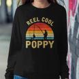 Vintage Reel Cool Poppy Fish Fishing Fathers Day Gift Classic Sweatshirt Gifts for Her