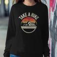 Vintage Retro Take A Hike Hiker Outdoors Camping Sweatshirt Gifts for Her
