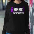 Vitiligo Awareness Hero - Purple Vitiligo Awareness Sweatshirt Gifts for Her