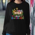 Wild About 2Nd Second Grade Teacher Student Back To School Sweatshirt Gifts for Her