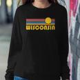 Wisconsin Retro Sunset - Wisconsin Sweatshirt Gifts for Her