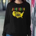 Womens Juneteenth June 19 1865 Black Pride History Black Freedom Sweatshirt Gifts for Her