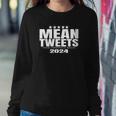 Womens Mean Tweets Mean Tweets 2024 4Th Of July V-Neck Sweatshirt Gifts for Her