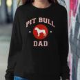 Womens Pit Bull Dad V-Neck Sweatshirt Gifts for Her