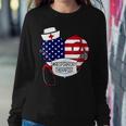 Womens Respiratory Therapist Love America 4Th Of July For Nurse Dad Sweatshirt Gifts for Her