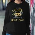 Womens The Best Aunts Get Promoted To Great Aunt New Great Aunt Sweatshirt Gifts for Her