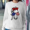 4Th Of July Patriotic Horse American Flag Sunglasses Sweatshirt Gifts for Her