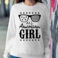 All American Girl 4Th Of July Family Matching Sunglasses Sweatshirt Gifts for Her