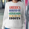 America Designed By Geniuses To Be Run By Idiots Impeach 46 Joe Biden Essential Tshirt Sweatshirt Gifts for Her