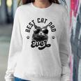 Best Cat Dad Ever Funny Daddy Fathers Day Retro Vintage Men Sweatshirt Gifts for Her