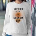 Best Seller Should I Stay Or Should Eggo Merchandise Sweatshirt Gifts for Her