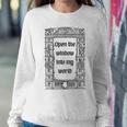 Black White Gothic Medieval Sweatshirt Gifts for Her