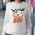 Boo Scary Pumpkin Face Sweatshirt Gifts for Her