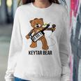 Boston Keytar Bear Street Performer Keyboard Playing Gift Raglan Baseball Tee Sweatshirt Gifts for Her