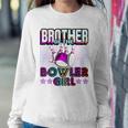 Brother Of The Bowler Girl Matching Family Bowling Birthday Sweatshirt Gifts for Her