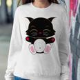 Cat Cut Cat Cat Lovers Black Cat Funny Cat Birthday Cat Gift Cat Danger Kitty Sweatshirt Gifts for Her