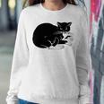 Cat Cut Cat Cat Lovers Black Cat Funny Cat Birthday Cat Gift Cat Danger Kitty V3 Sweatshirt Gifts for Her