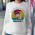 Congenital Cataracts Warrior Vintage Strong Women Grey Ribbon Congenital Cataracts Support Congenital Cataracts Awareness Sweatshirt Gifts for Her