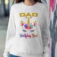 Dad Of The Birthday Girl Unicorn Matching Sweatshirt Gifts for Her