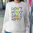 Donut Worry Be Happy Sweatshirt Gifts for Her