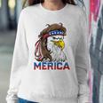 Eagle Mullet 4Th Of July American Flag Merica Usa Essential Sweatshirt Gifts for Her