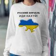 Flag Map Russian Warship Go F Sweatshirt Gifts for Her