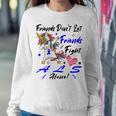 Friends Dont Let Friends Fight Als Alone Unicorn Blue Ribbon Amyotrophic Lateral Sclerosis Support Als Awareness Sweatshirt Gifts for Her