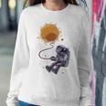 Funny Astronaut Monkey Blowing Sun V2 Sweatshirt Gifts for Her