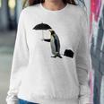 Funny Business Penguin Birds With Human Hands Sweatshirt Gifts for Her