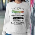 Gramma Grandma Gift They Call Me Gramma Because Partner In Crime Sweatshirt Gifts for Her