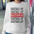 Haitian Af Patriotic Red Blue Haiti Haitian Flag Day Sweatshirt Gifts for Her