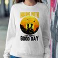 Hiking With My Puppy Good Day Sweatshirt Gifts for Her