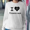 I Love Trannies Heart Car Lovers Gift Sweatshirt Gifts for Her