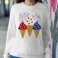 Memorial Day 4Th Of July Holiday Patriotic Ice Cream Sweatshirt Gifts for Her