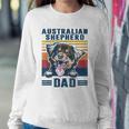 Mens Australian Shepherd Dad Father Retro Australian Shepherd Sweatshirt Gifts for Her