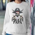 Mens Pirate Papa Captain Sword Gift Funny Halloween Sweatshirt Gifts for Her