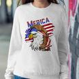 Merica Eagle American Flag Mullet Hair Redneck Hillbilly Sweatshirt Gifts for Her