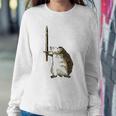 Mighty Hedgehog With Long Sword Sweatshirt Gifts for Her