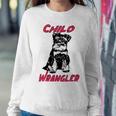 Miniature Schnauzer At Home Child Wrangler Multi Tasking Dog Sweatshirt Gifts for Her