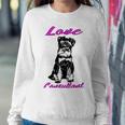 Miniature Schnauzer At Home Love Consultant Multi Tasking Dog Sweatshirt Gifts for Her